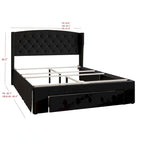 Fauna Tufted Upholstered Storage Panel Bed