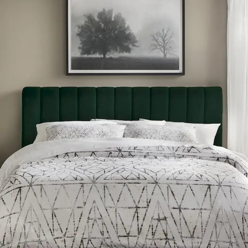 Lifestorey Teagan Queen Channel Upholstered Headboard