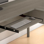 Bush Furniture Somerset 60W L Shaped Desk with Storage Hutch
