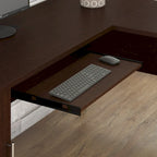 Bush Furniture Somerset 60W L Shaped Desk with Storage Hutch