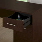 Bush Furniture Somerset 60W L Shaped Desk with Storage Hutch