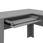 Fairview 60W L Shaped Desk with Hutch and Bookcase by Bush Furniture