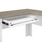 Fairview 60W L Shaped Desk with Hutch and Bookcase by Bush Furniture