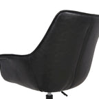 Porthos Home Jamar PU Leather Office Chair with Metal Roller Base