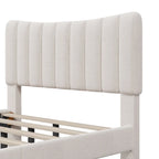 Full Upholstered Platform Bed Frame