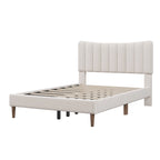 Full Upholstered Platform Bed Frame