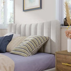 Full Upholstered Platform Bed Frame