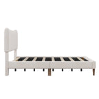 Full Upholstered Platform Bed Frame