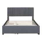 Upholstered Platform Bed with 2 Drawers and 1 Twin XL Trundle