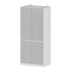 Modular Mirror Wardrobe White Bedroom Cabinet Storage Cabinet Armoire