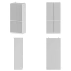 Modular Mirror Wardrobe White Bedroom Cabinet Storage Cabinet Armoire