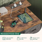 47 inch Computer Desk with 4 Drawers