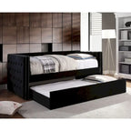 Gracewood Hollow Mokatsi Glam Tufted 2-Piece Daybed with Trundle Set