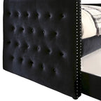 Gracewood Hollow Mokatsi Glam Tufted 2-Piece Daybed with Trundle Set