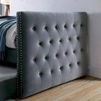 Gracewood Hollow Mokatsi Glam Tufted 2-Piece Daybed with Trundle Set