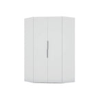 Mulberry 2.0 Modern Corner Wardrobe w/ 2 Hanging Rods