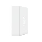 Mulberry 2.0 Modern Corner Wardrobe w/ 2 Hanging Rods