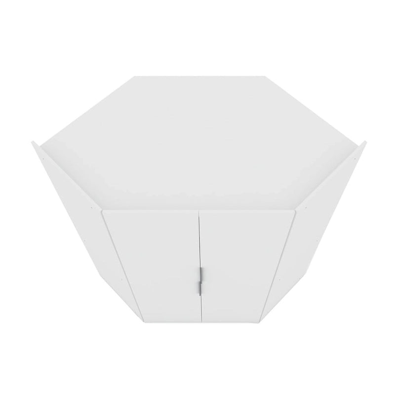 Mulberry 2.0 Modern Corner Wardrobe w/ 2 Hanging Rods