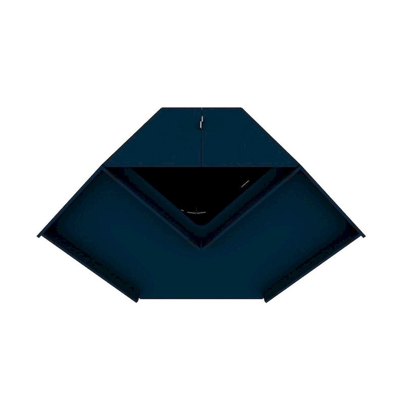 Mulberry 2.0 Modern Corner Wardrobe w/ 2 Hanging Rods