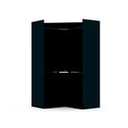 Mulberry 2.0 Modern Corner Wardrobe w/ 2 Hanging Rods