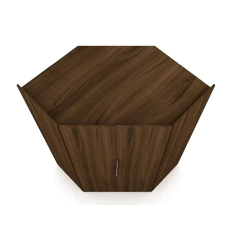 Mulberry 2.0 Modern Corner Wardrobe w/ 2 Hanging Rods