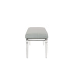 Evonne 6 Piece Gray LED Upholstered Panel Bedroom Set