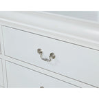Lillie 4 Piece White Sleigh Bedroom Set
