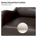 Pete Faux Leather Adjustable Height Swivel Executive Chair with Tilt Mechanism by HULALA HOME