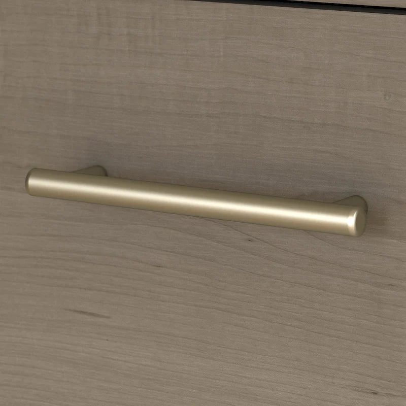 Somerset 60W Office Desk with Cabinet and 5 Shelf Bookcase