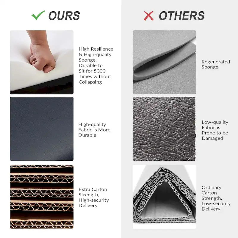 Felice Modern Swivel Height Adjustment Diamond-Tufted Office Chair by HULALA HOME