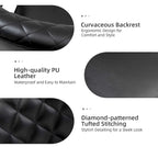 Felice Modern Swivel Height Adjustment Diamond-Tufted Office Chair by HULALA HOME