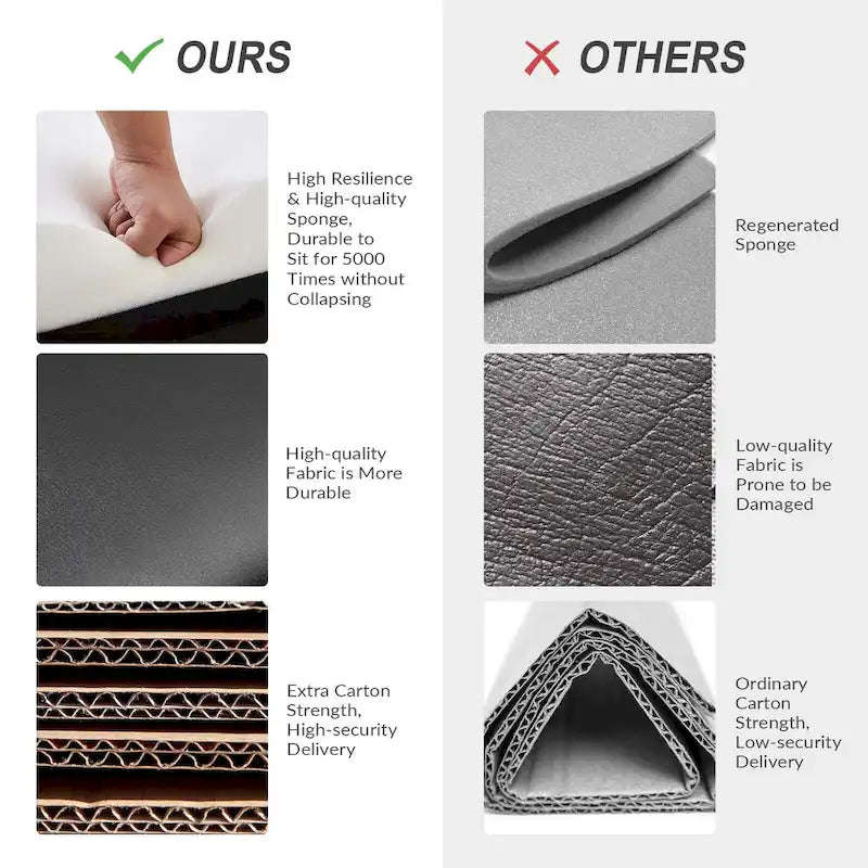 Felice Modern Swivel Height Adjustment Diamond-Tufted Office Chair by HULALA HOME