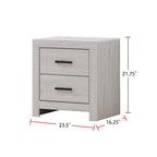 Wooden Queen Bedroom Set in Coastal White