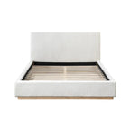 Porter Boucle Upholstered Wood Base Platform Bed