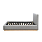 Porter Boucle Upholstered Wood Base Platform Bed