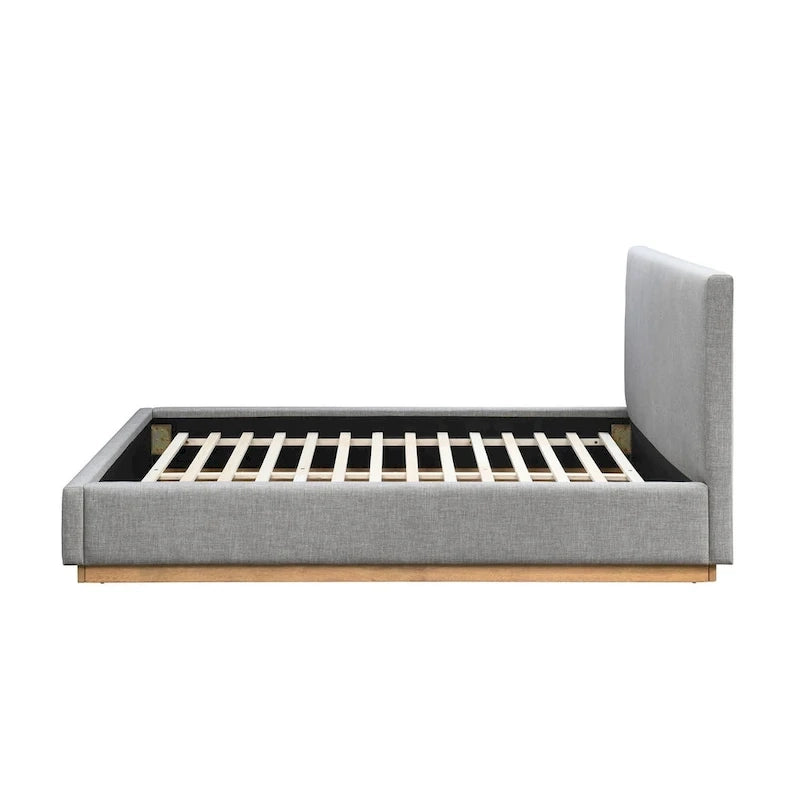 Porter Boucle Upholstered Wood Base Platform Bed