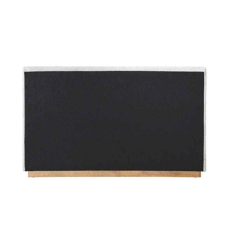 Porter Boucle Upholstered Wood Base Platform Bed
