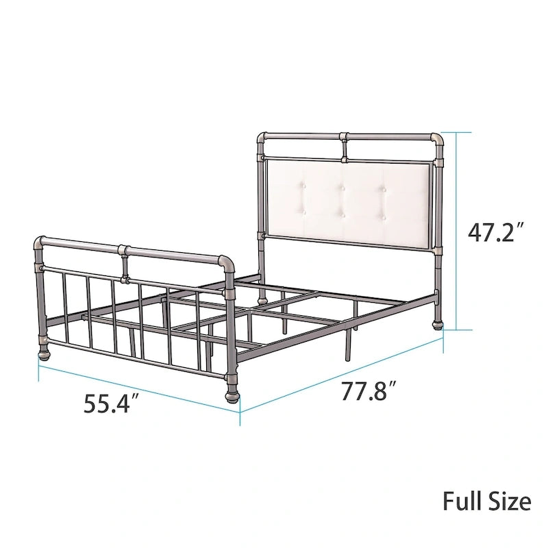 Corvus Somme Antique Dark Bronze Iron Metal Bed