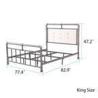 Corvus Somme Antique Dark Bronze Iron Metal Bed