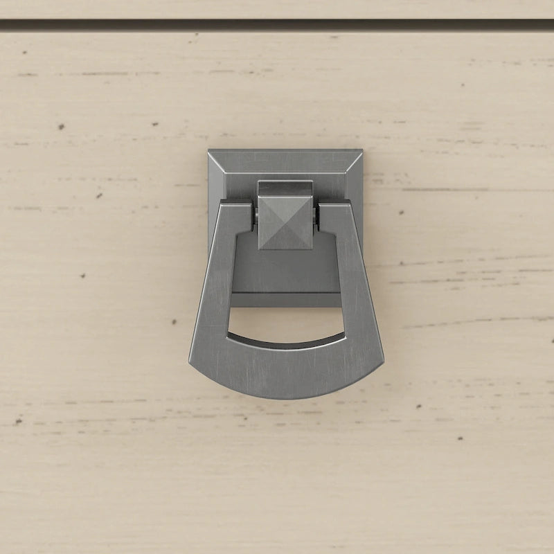 Antique White Storage Cabinet with Doors - 46.22 L x 12.76 W x 29.96 H - 46.22 L x 12.76 W x 29.96 H