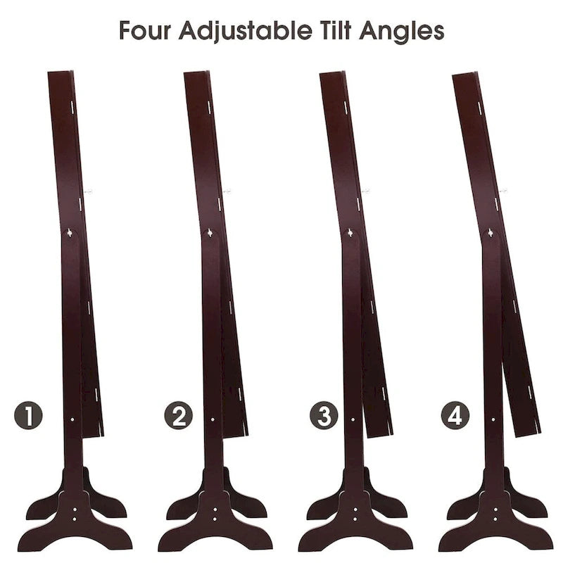 Copper Grove Newtown Espresso Jewelry Cabinet with LED Dressing Mirror