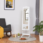 Copper Grove Newtown Espresso Jewelry Cabinet with LED Dressing Mirror