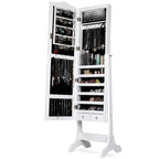 Copper Grove Newtown Espresso Jewelry Cabinet with LED Dressing Mirror