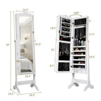 Copper Grove Newtown Espresso Jewelry Cabinet with LED Dressing Mirror