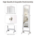 Copper Grove Newtown Espresso Jewelry Cabinet with LED Dressing Mirror