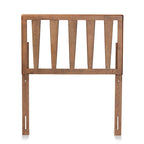 Duncan Contemporary Ash Walnut Finished Wood Headboard