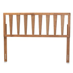 Duncan Contemporary Ash Walnut Finished Wood Headboard