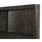 Roundhill Furniture Belani Wood Panel Bed Set, Bed, Dresser, Mirror, and Two Nightstands, Espresso