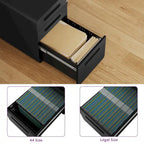 Modern 3-Drawer Mobile Vertical Steel File Cabinet