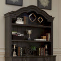 Copper Grove Chesapeake Wire Brushed Antique Black Credenza Hutch